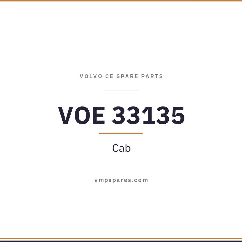 VOE 33135 – Cab