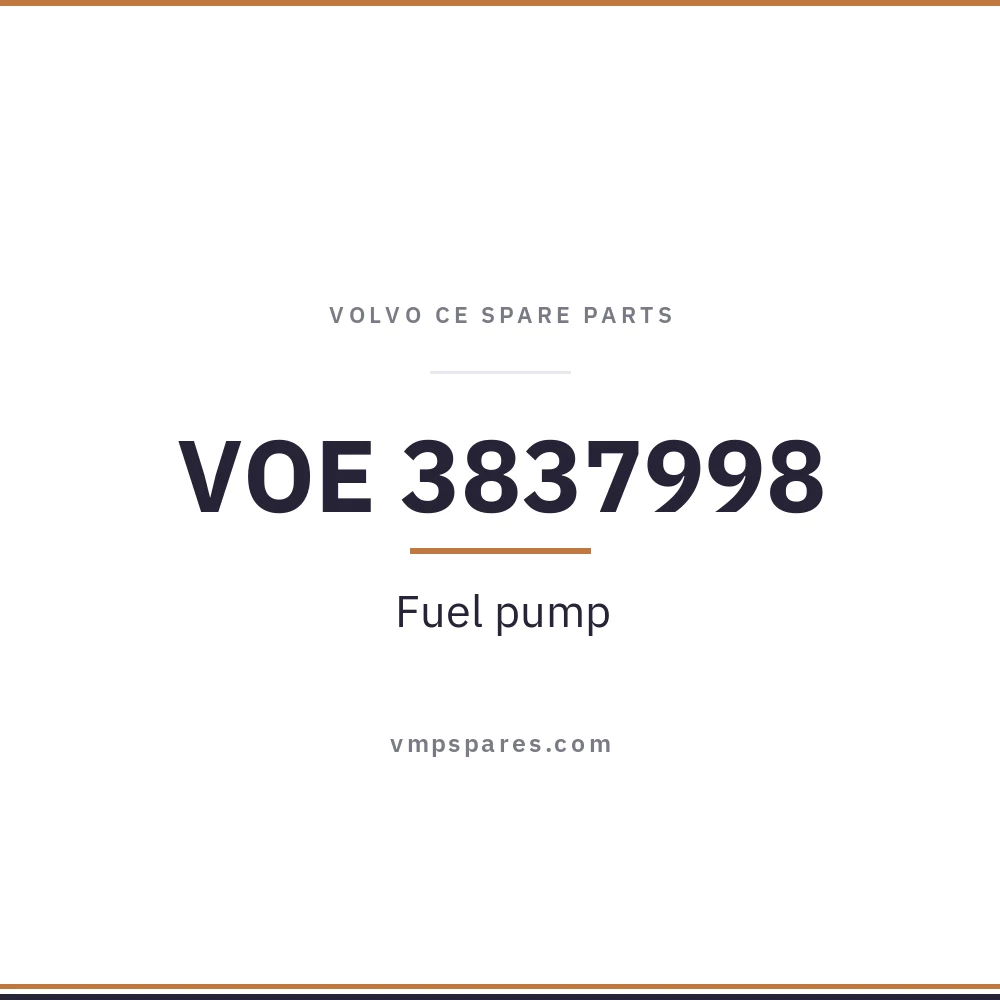 VOE 3837998 – Fuel pump