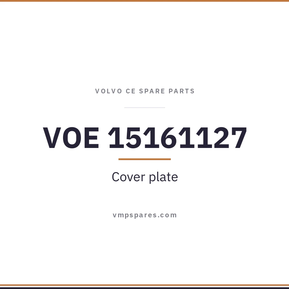 VOE 15161127 – Cover plate