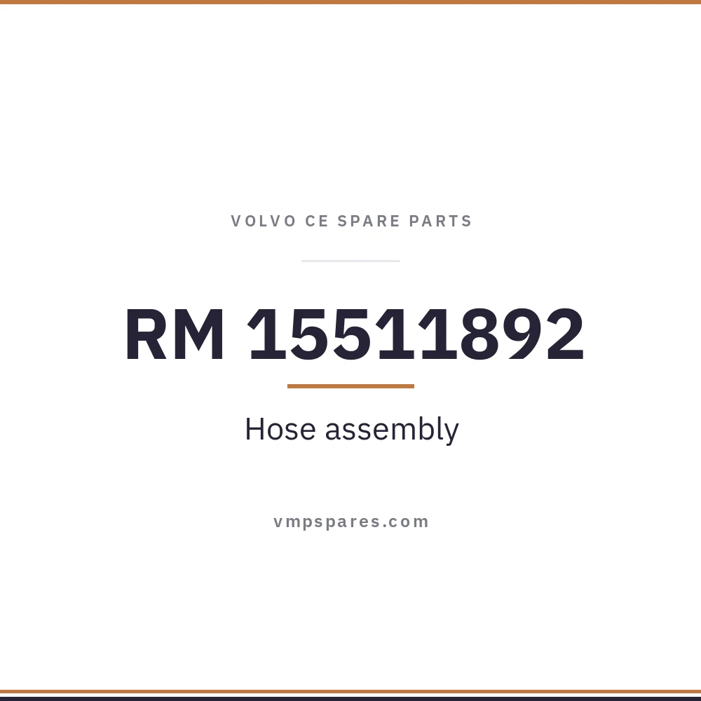 RM 15511892 – Hose assembly