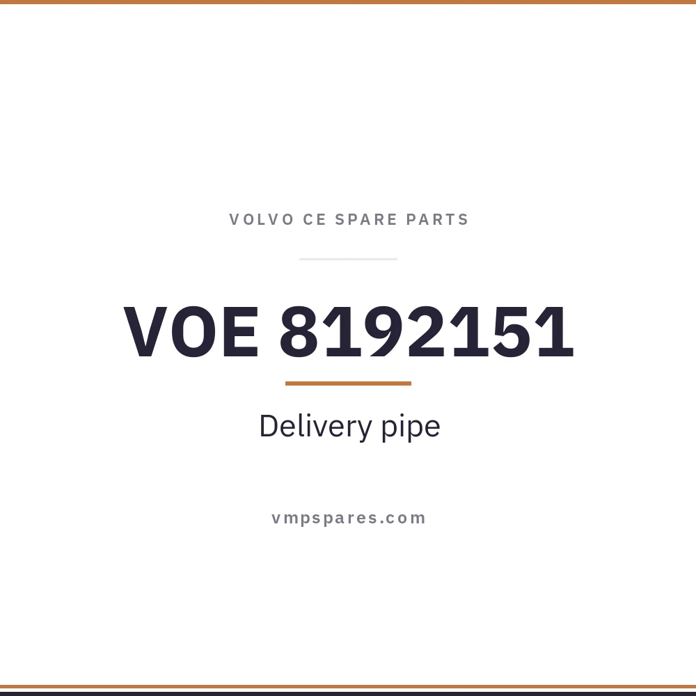 VOE 8192151 – Delivery pipe