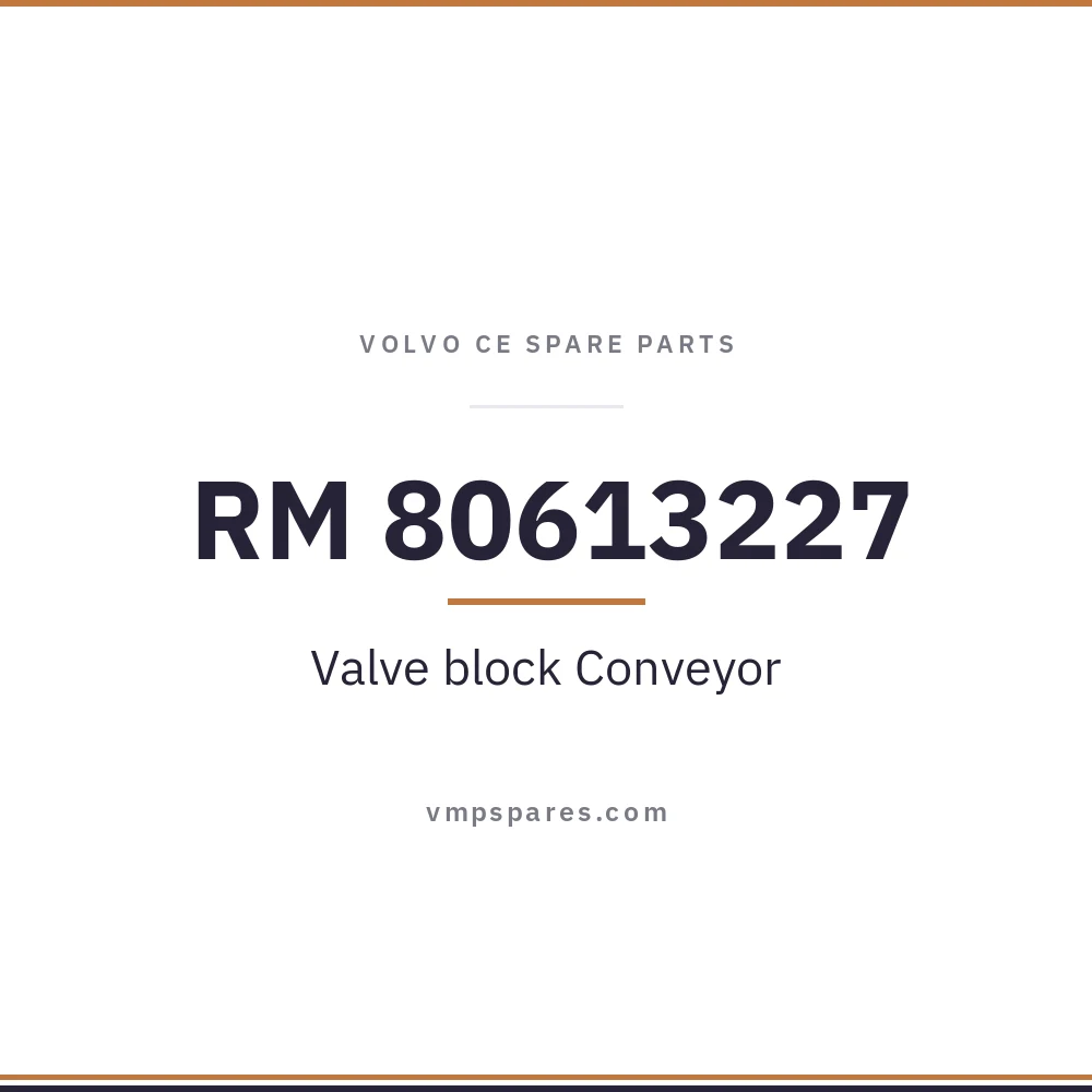 RM 80613227 – Valve block Conveyor