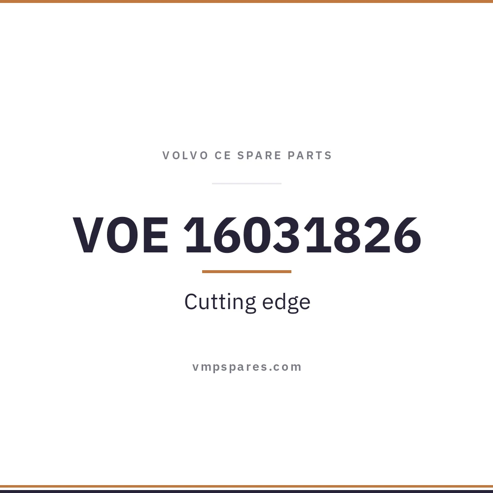 VOE 16031826 – Cutting edge