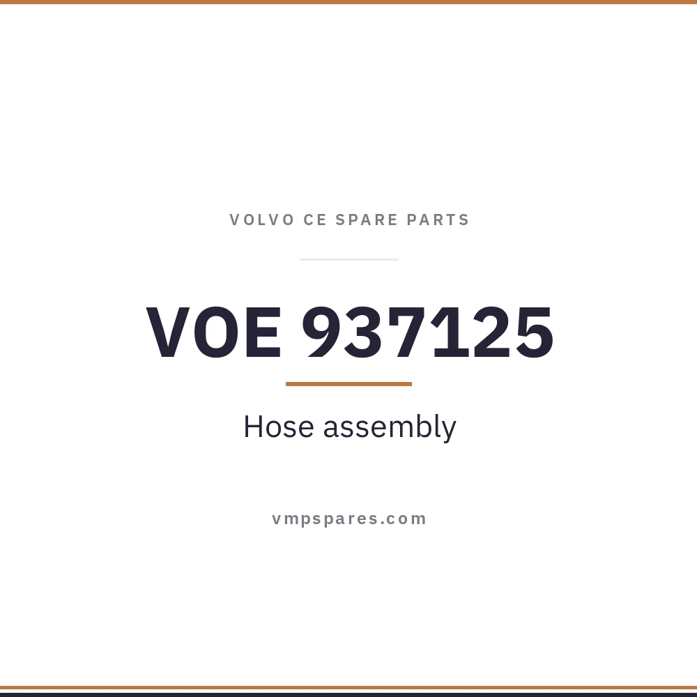 VOE 937125 – Hose assembly