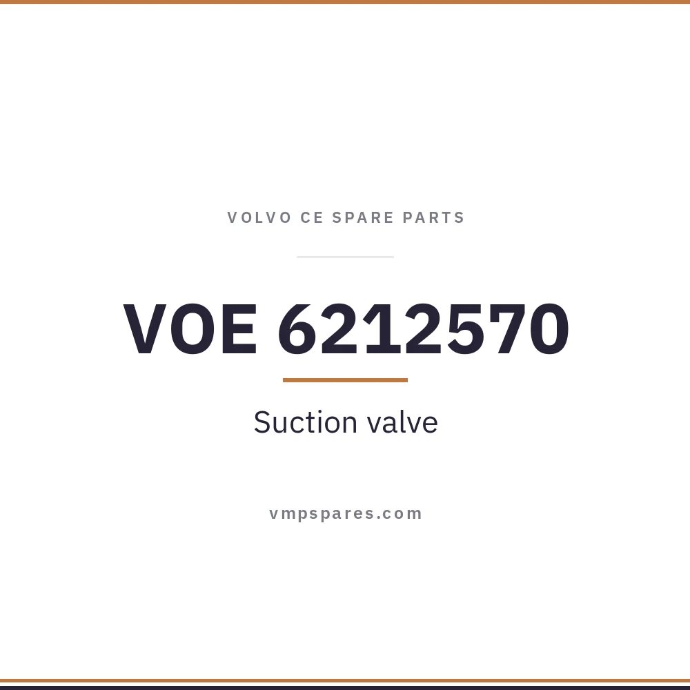 VOE 6212570 – Suction valve