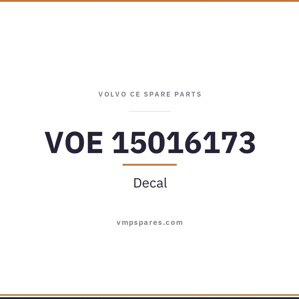 VOE 15016173 – Decal