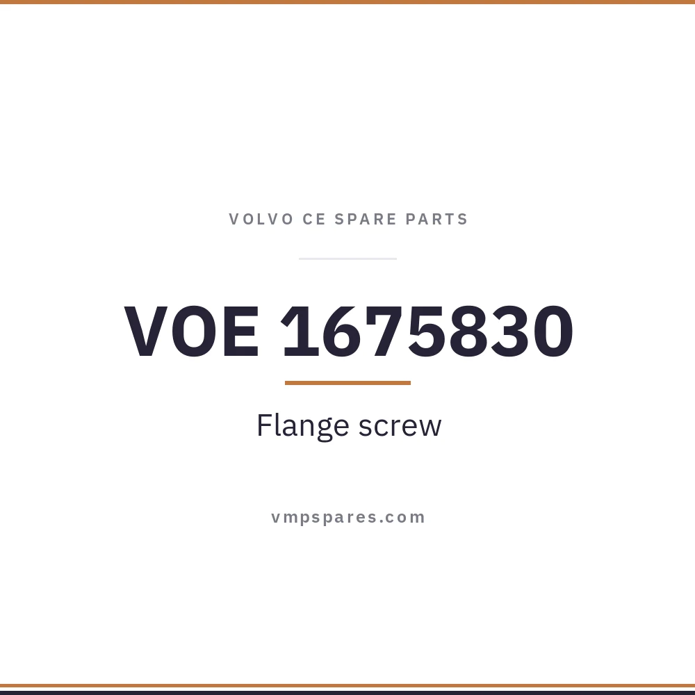 VOE 1675830 – Flange screw