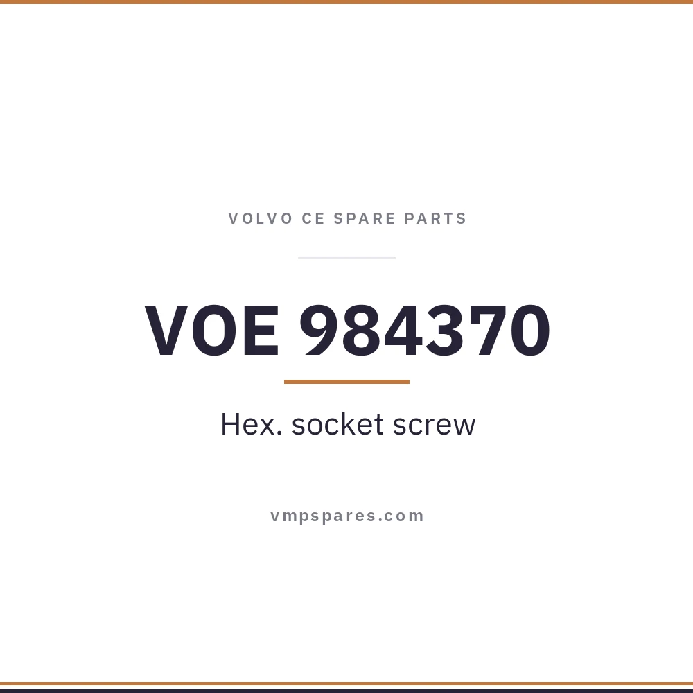 VOE 984370 – Hex. socket screw