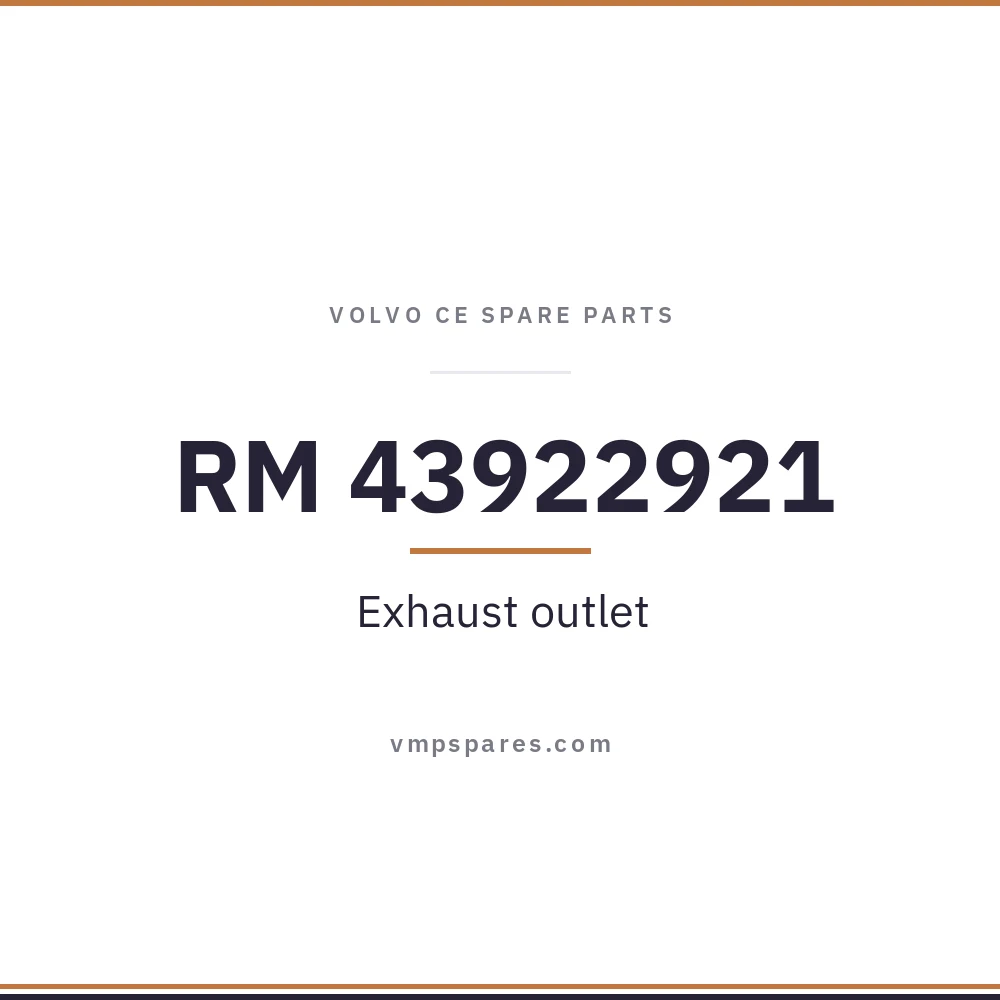 RM 43922921 – Exhaust outlet