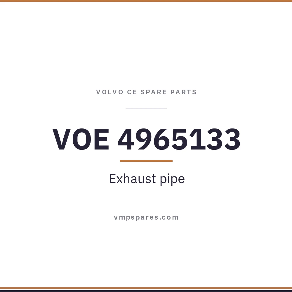 VOE 4965133 – Exhaust pipe