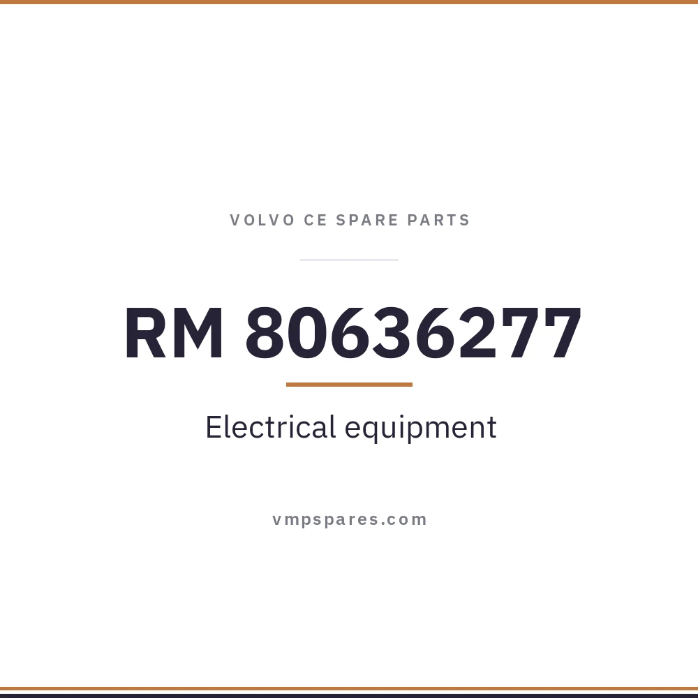 RM 80636277 – Electrical equipment
