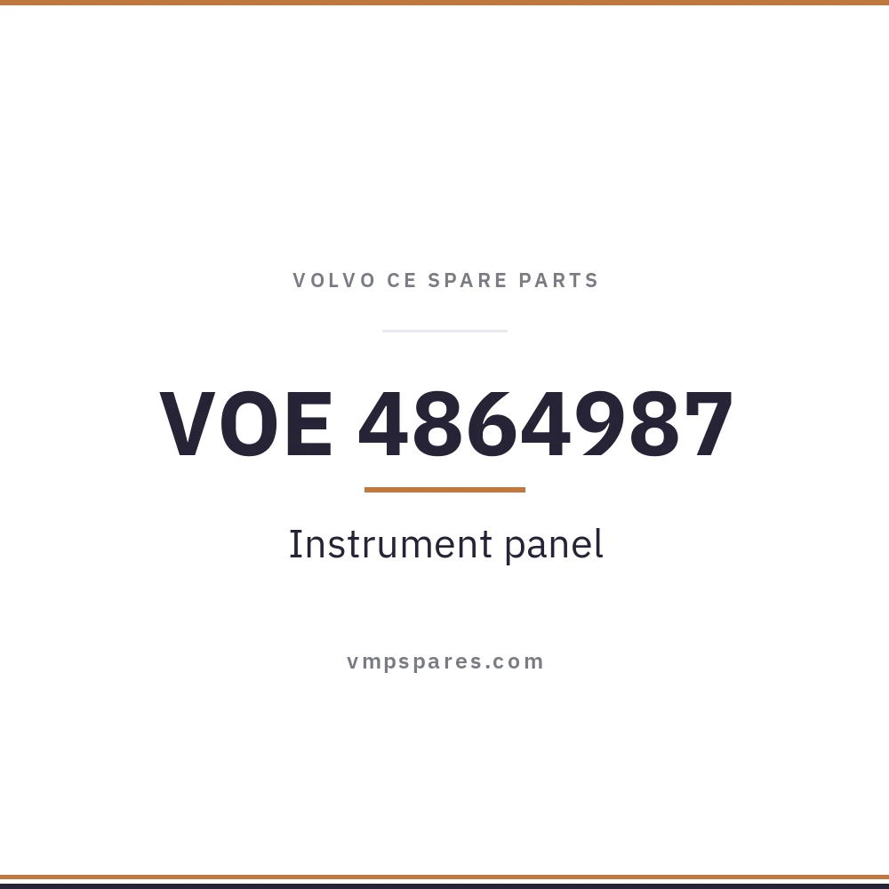VOE 4864987 – Instrument panel