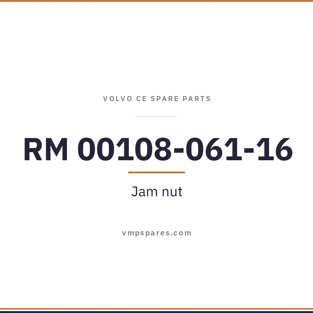 RM 00108-061-16 – Jam nut