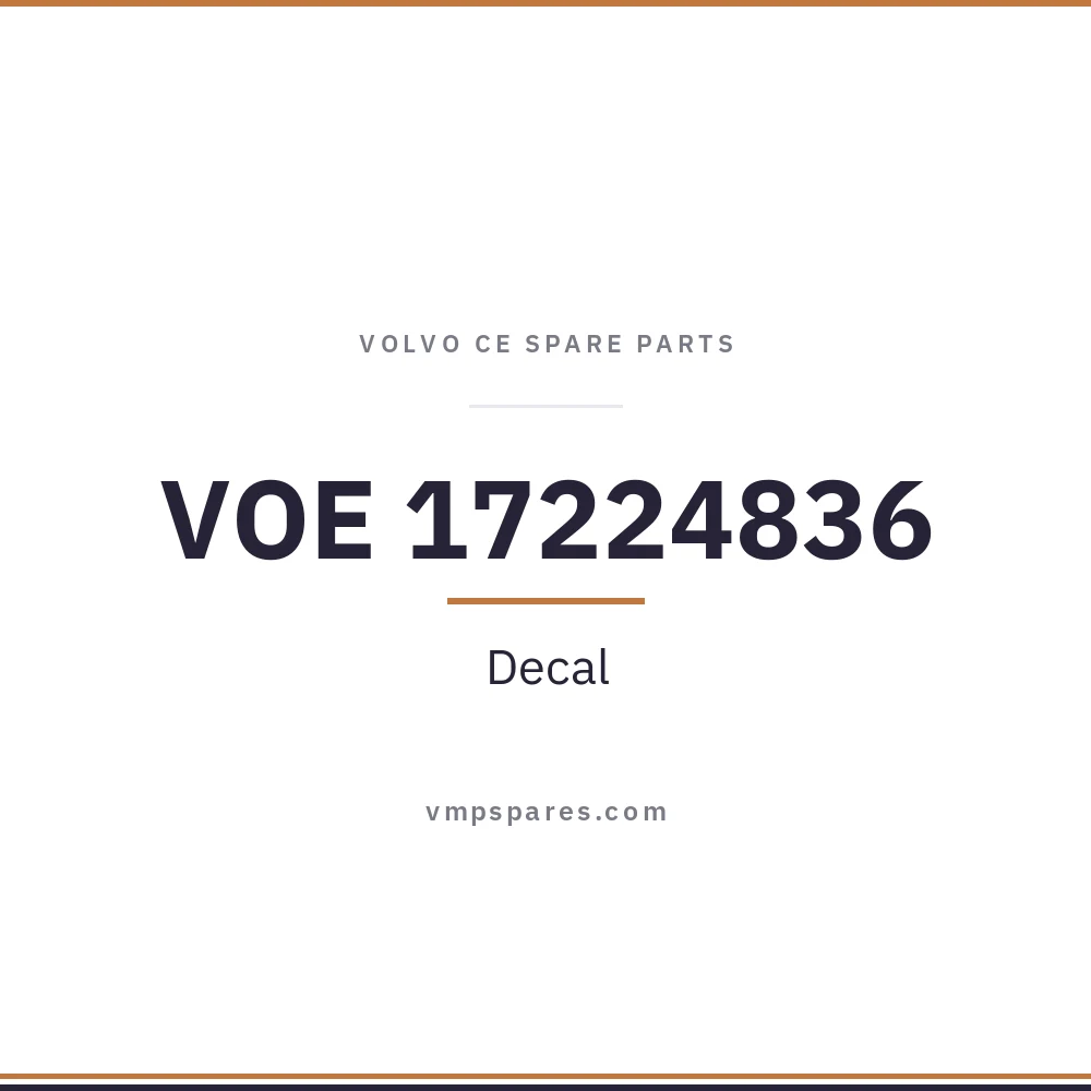 VOE 17224836 – Decal