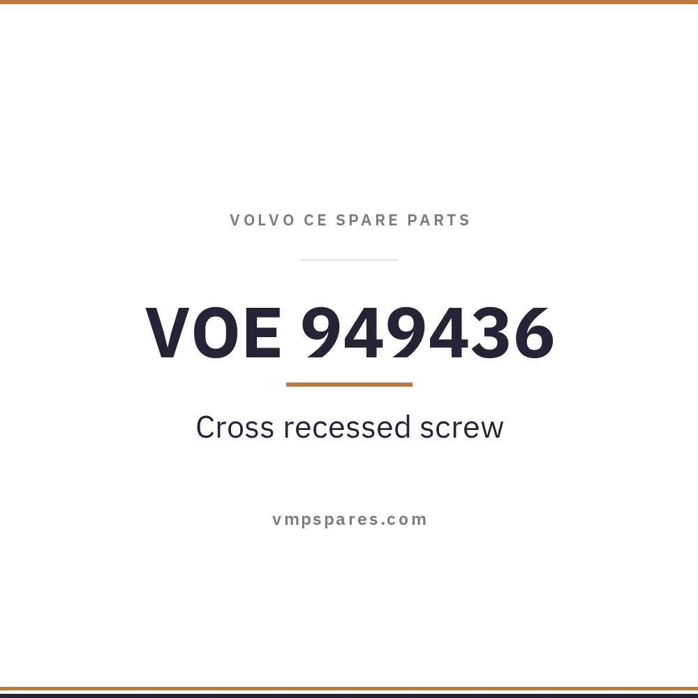 VOE 949436 – Cross recessed screw