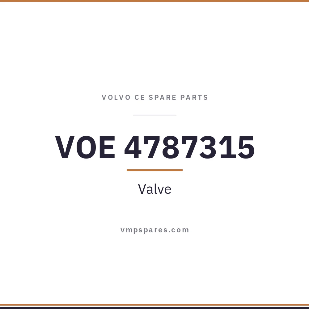VOE 4787315 – Valve