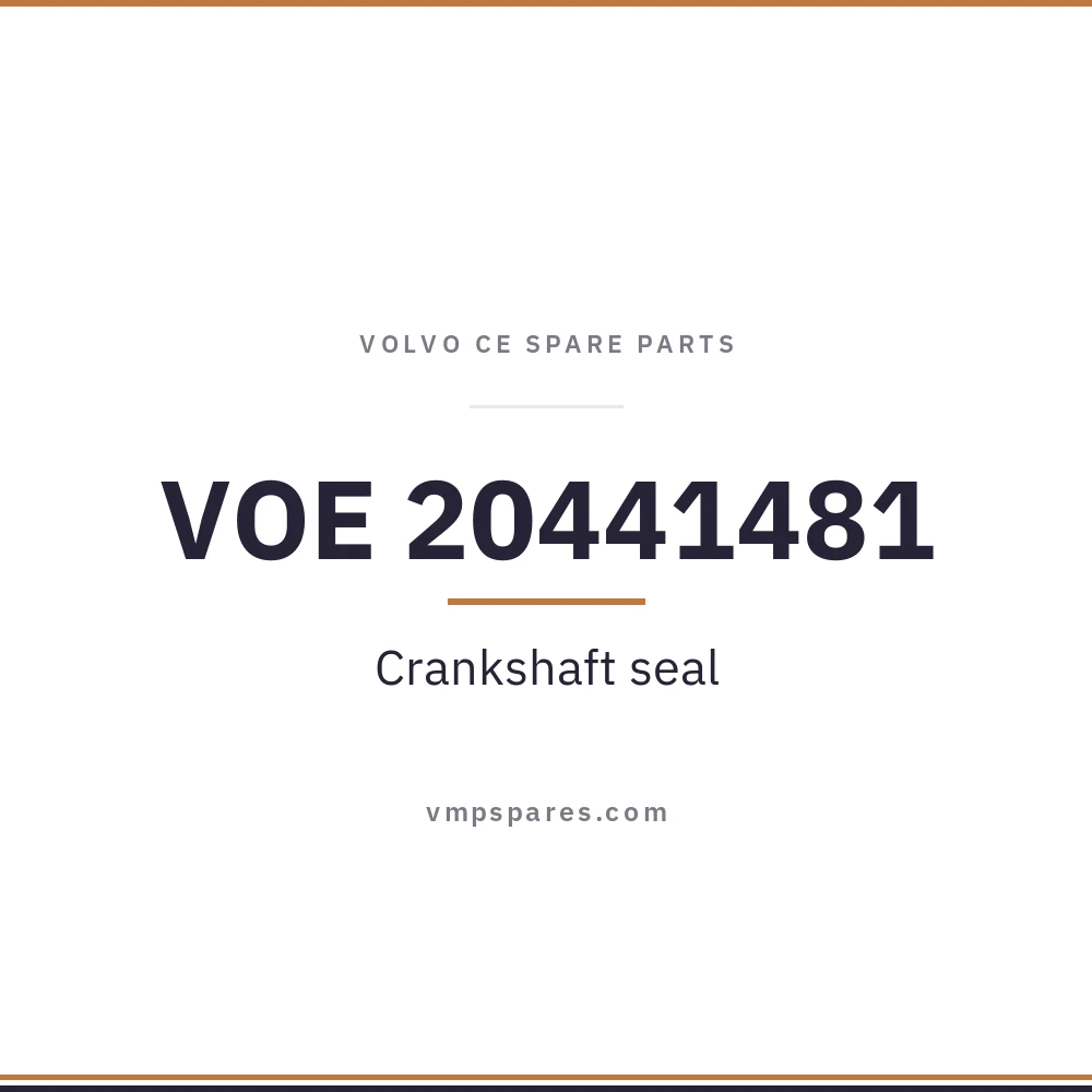 VOE 20441481 – Crankshaft seal