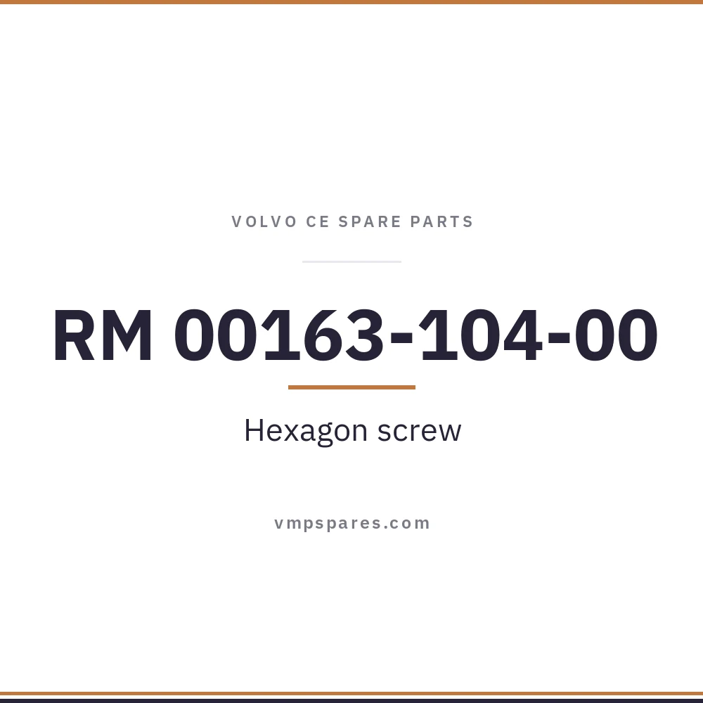 RM 00163-104-00 – Hexagon screw