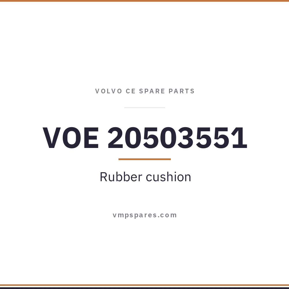 VOE 20503551 – Rubber cushion