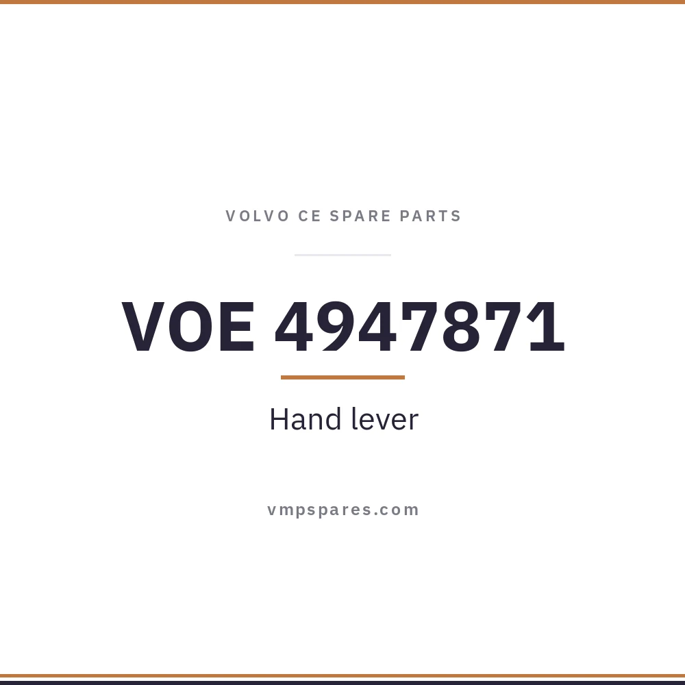 VOE 4947871 – Hand lever