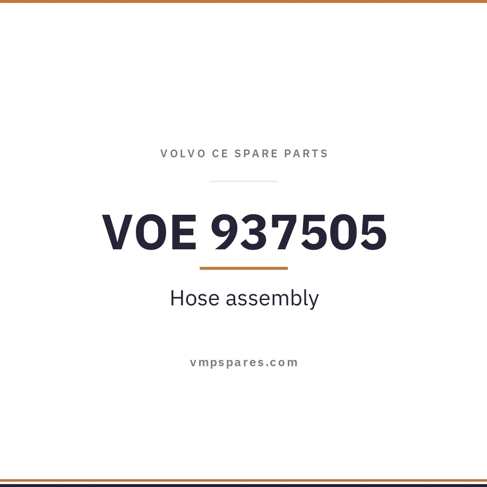 VOE 937505 – Hose assembly