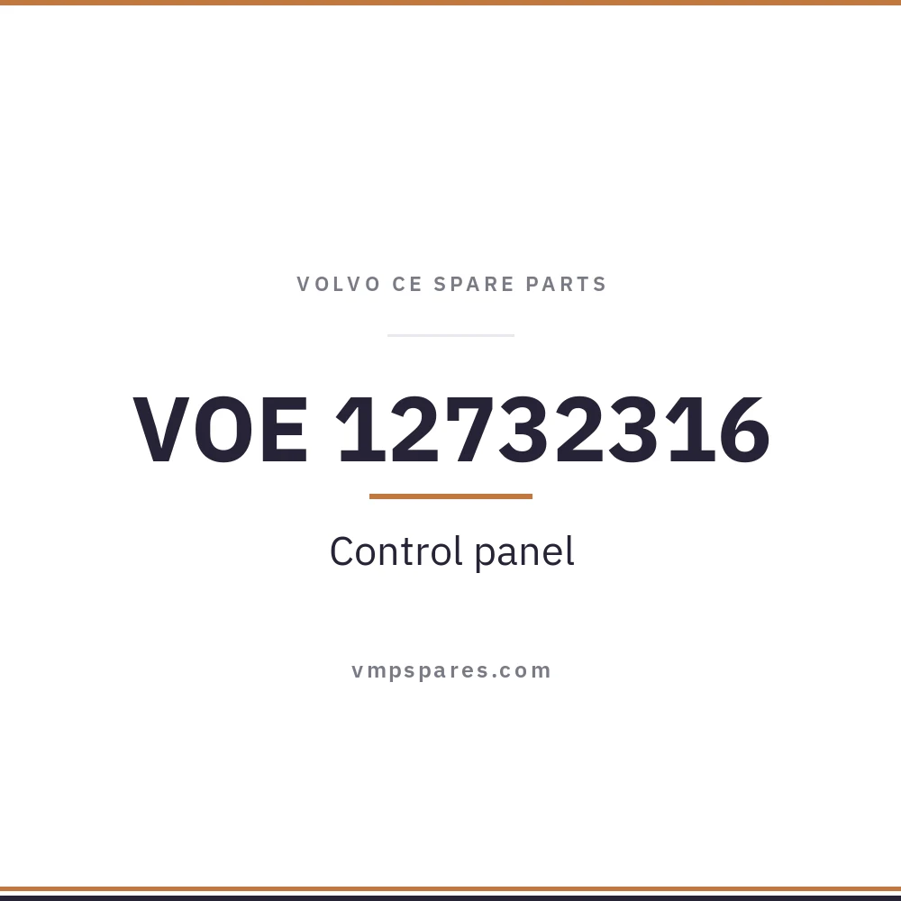 VOE 12732316 – Control panel