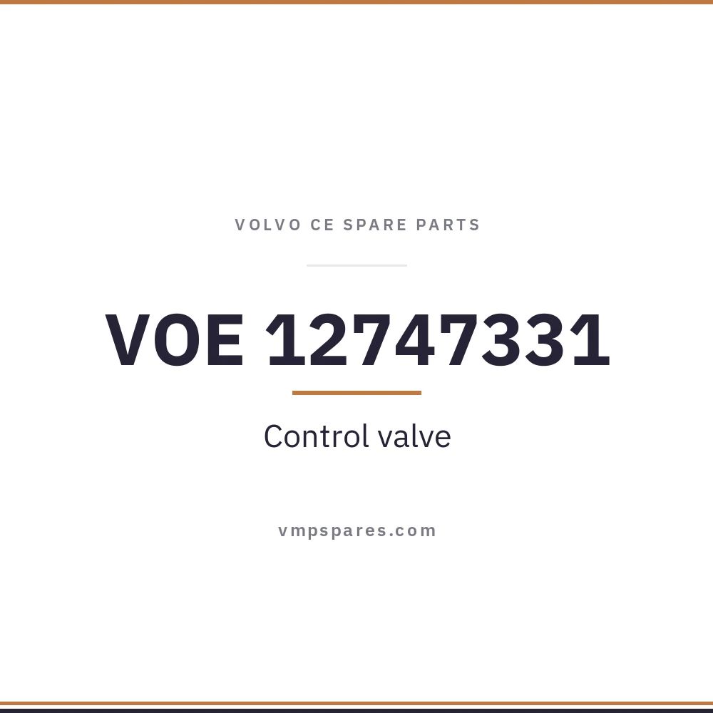 VOE 12747331 – Control valve