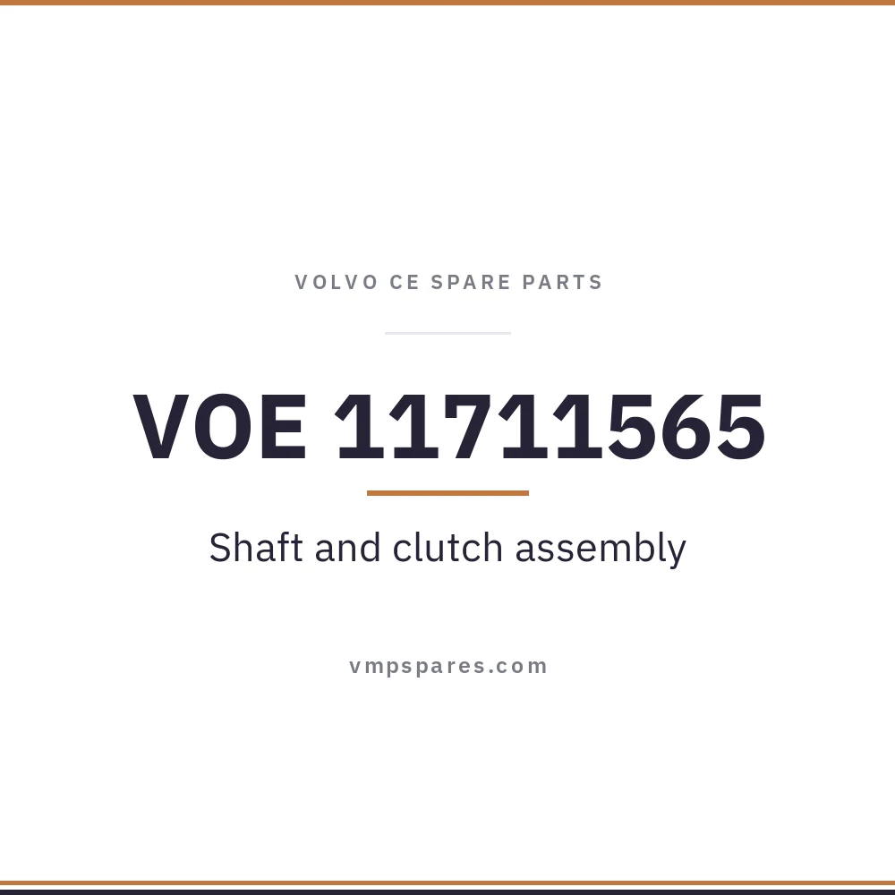 VOE 11711565 – Shaft and clutch assembly