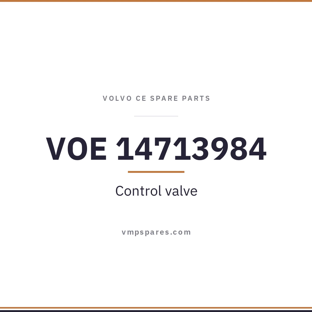 VOE 14713984 – Control valve