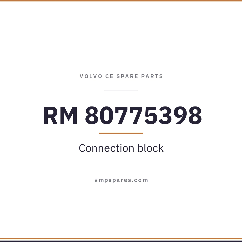 RM 80775398 – Connection block