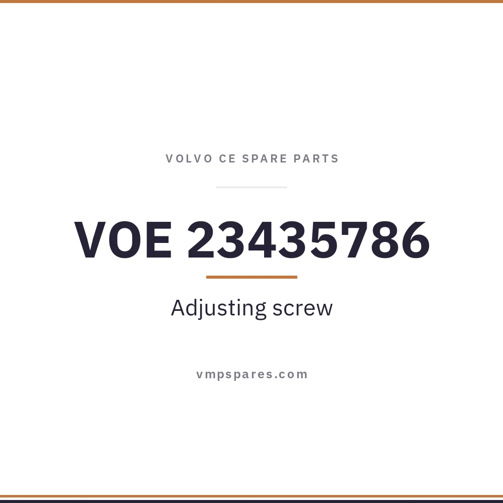 VOE 23435786 – Adjusting screw