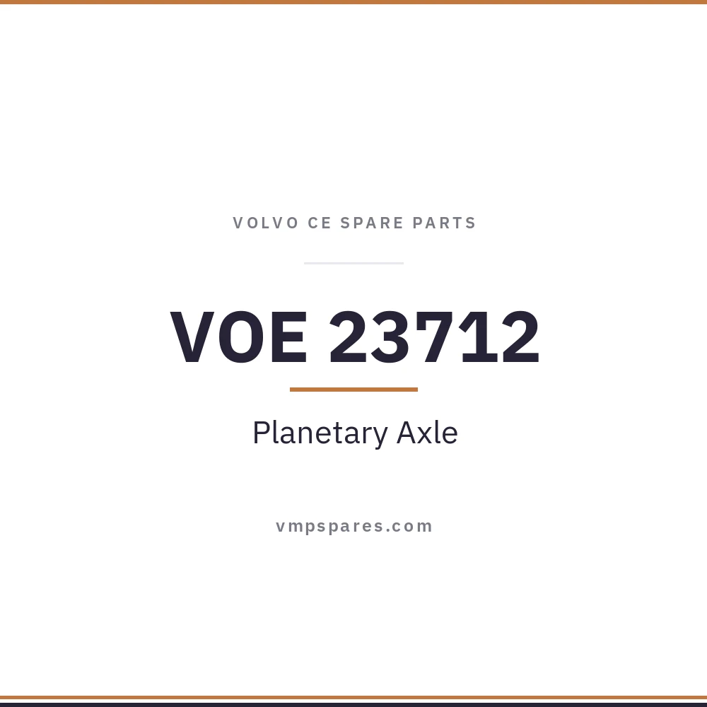 VOE 23712 – Planetary Axle