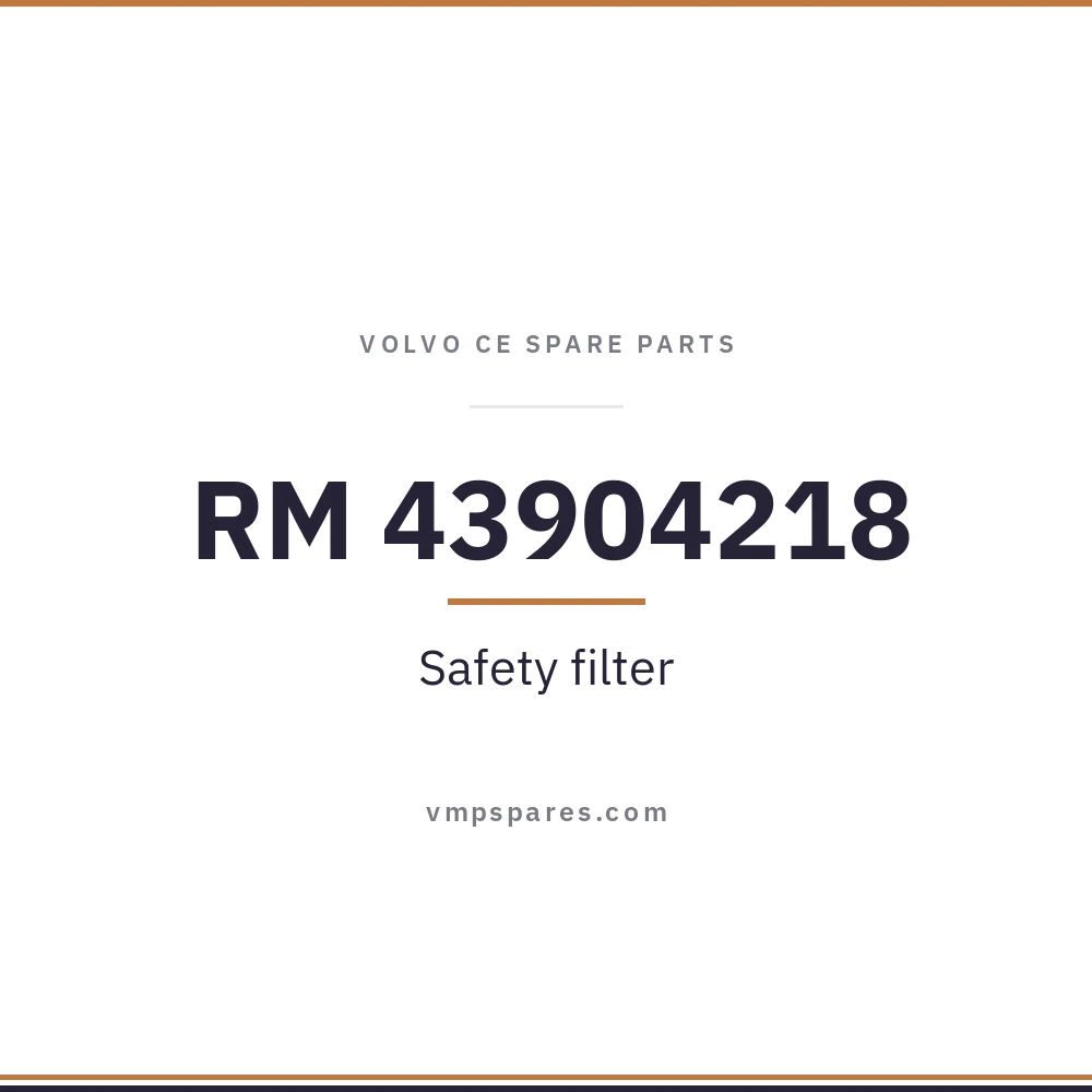 RM 43904218 – Safety filter