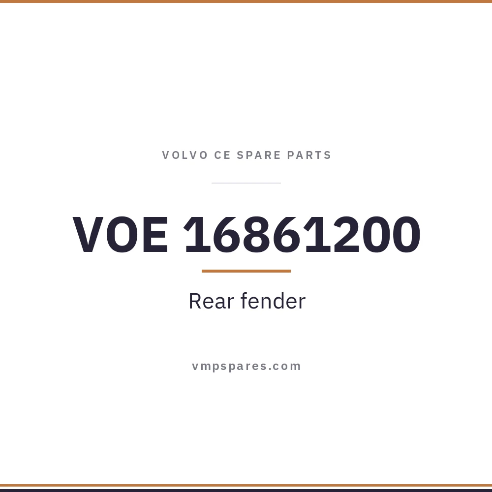 VOE 16861200 – Rear fender