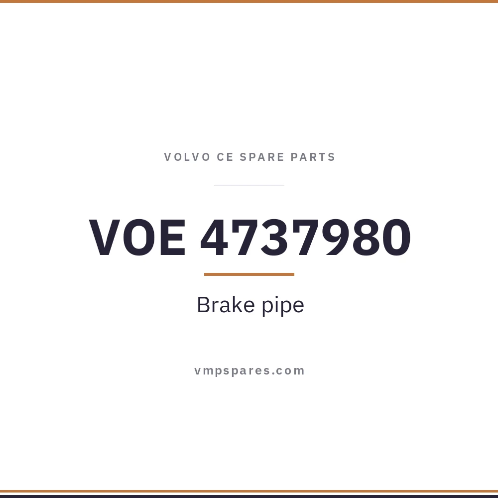 VOE 4737980 – Brake pipe