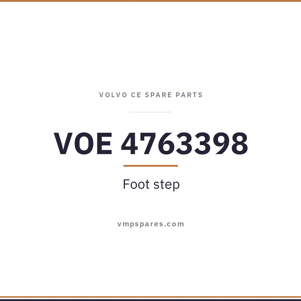 VOE 4763398 – Foot step