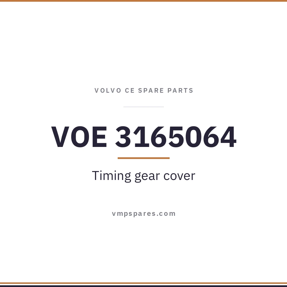 VOE 3165064 – Timing gear cover