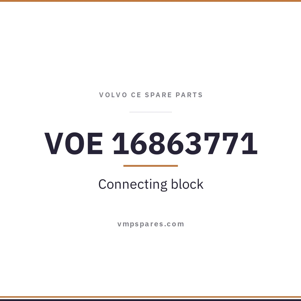 VOE 16863771 – Connecting block