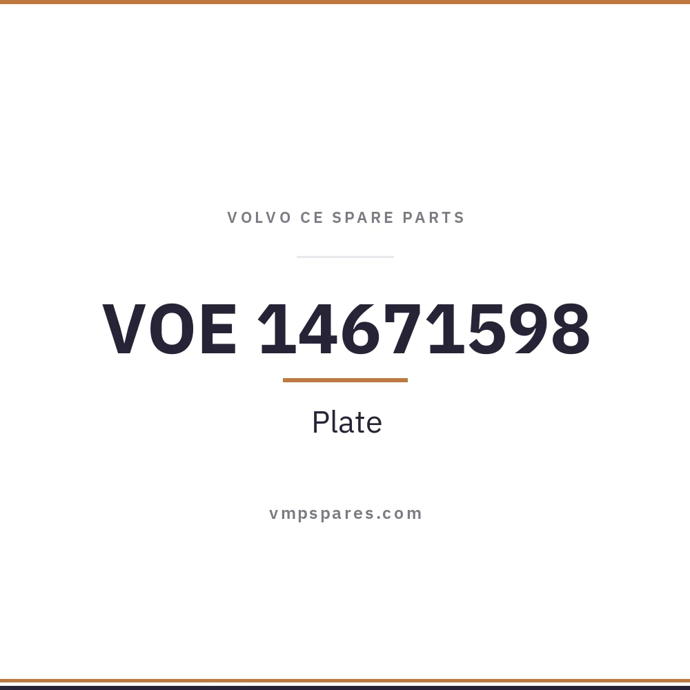 VOE 14671598 – Plate