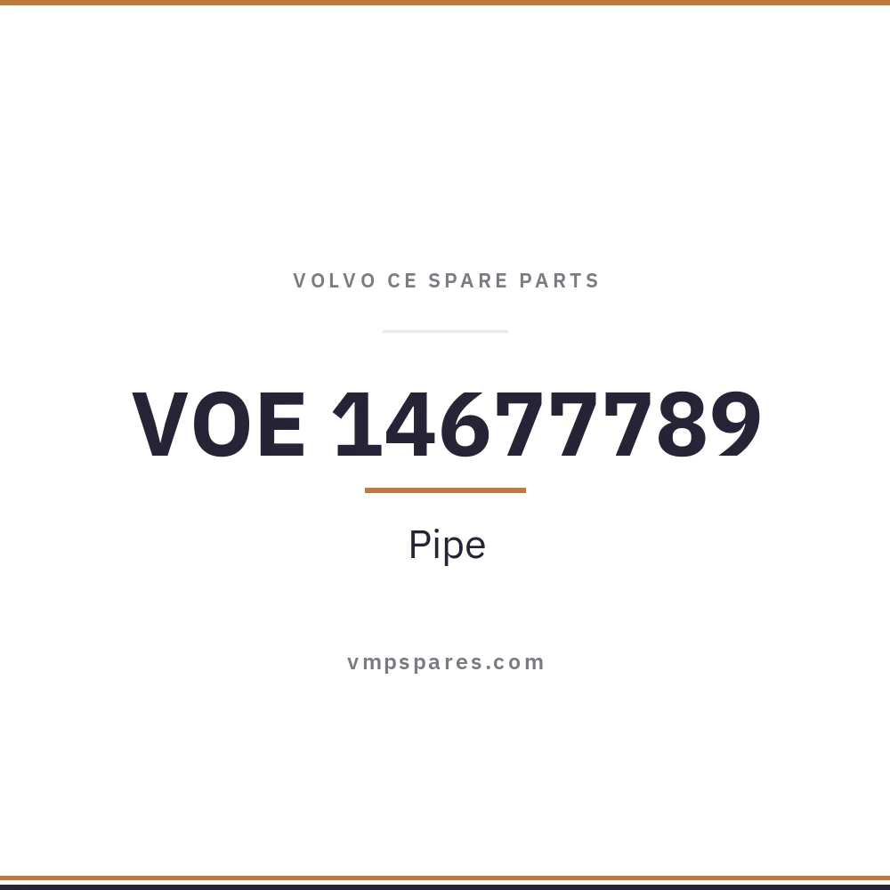 VOE 14677789 – Pipe