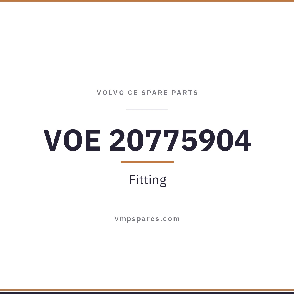 VOE 20775904 – Fitting
