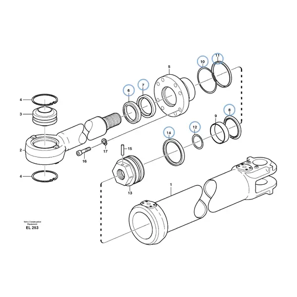 11709028RK9028 - VOE 11709028 - Sealing Kit VMP | VMP Spares