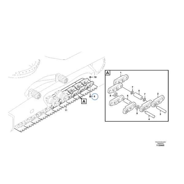 14880552B552 - VOE 14880552 - Boulon de voie | VMP Pièces de rechange