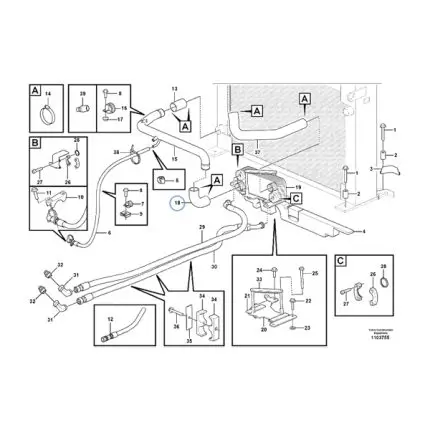 VMPG-113994 - VOE 11061686 - Radiator hose | VMP Spares