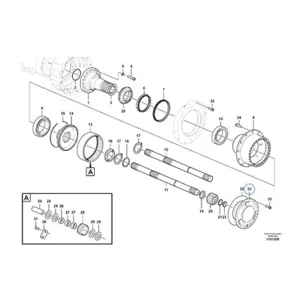 VMPG-138226 - VOE 11103250 - Planet carrier | VMP Spares