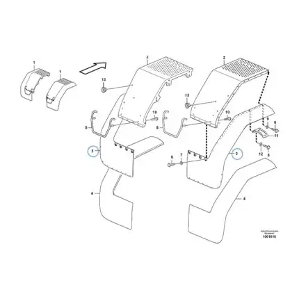 VMPG-156544 - VOE 11174778 - Mudguard widener | VMP Spares