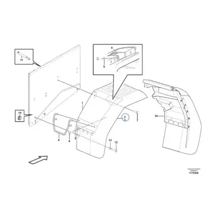 VMPG-150726 - VOE 11174779 - Mudguard widener | VMP Spares