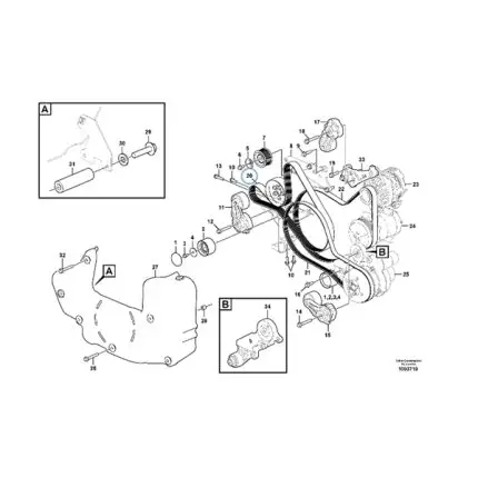 VMPG-148280 - VOE 17418256 - V-ribbed Belt | VMP Spares