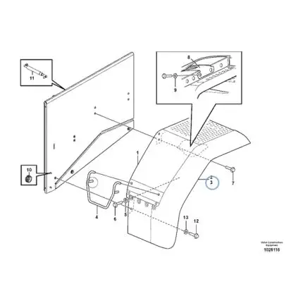 VMPG-189815 - VOE 11174780 - Mudguard widener | VMP Spares