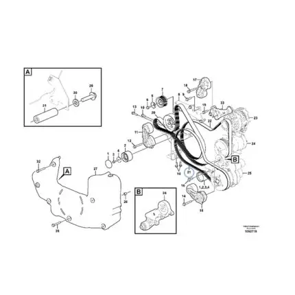 VMPG-185074 - VOE 17418262 - V-ribbed Belt | VMP Spares